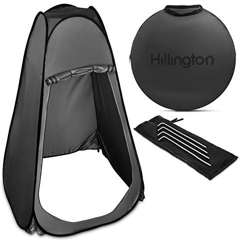 Hillington Lightweight and Portable Instant Pop Up Tent Ideal For Camping Toilet, Shower, Privacy Space/Room For Camping Caravan Picnic Fishing Festivals Beach Shower Changing (Grey)
