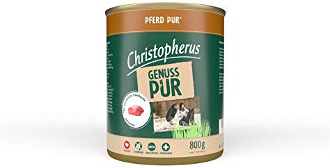 Christopherus PUR, Pferd, Vollnahrung für Hunde, Nassfutter, 6 x 800 g