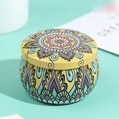 52 Stile Trommelförmige Candy Cookie Box Festliche Party s Rose Teekanne Tin Box Kleine frische Hausgarten Persönlichkeit Candy Box-Style 11
