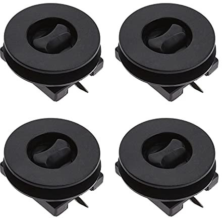 EMSea 4pcs Tapis de Voiture Retenue Anti-dérapant Boucle Torsion Clip en Plastique Fixation Montage Double Couche Pinces Supports