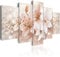 B&D XXL Acrylglasbild Blumen Lilien 200x100 cm 5 Teilig Wandbild auf Acryl Glasbilder Kunstdruck Moderne Acrylglas Platte Wanddekoration Geschenke Heimdekoration Glasbild Abstrakt beige Bokeh