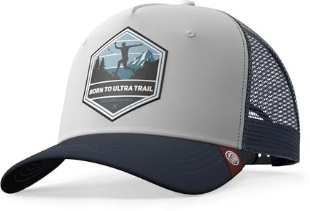 The Indian Face Unisex Born to Ultratrail Baseball Kappe, Blanc, One Size