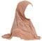 JDYaoYing Muslimischer Hijab-Kopfschal für Damen, Spitze, islamischer Turban-Schal, Schal, khaki, Einheitsgröße