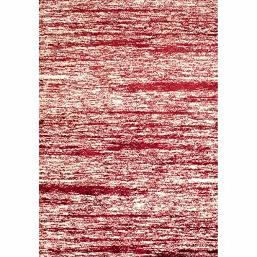 Nazar Teppich Shaggy, weich, Oslo 584, Rot, 100 % Polyester, 80 x 150 cm, innen