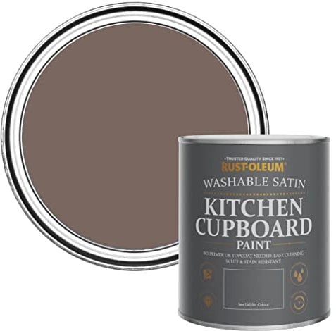 Rust-Oleum Brown Scrubbable Kitchen Cupboard Paint in Satin Finish - River’s Edge 750ml