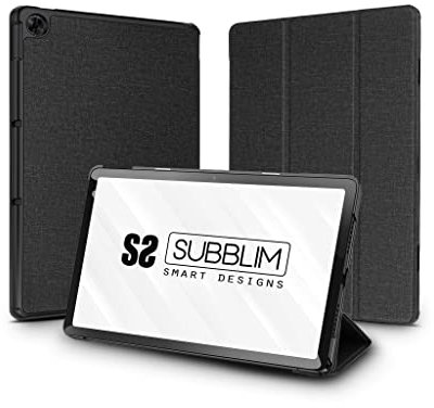 Subblim Custodia per Tablet Shock Case Realme Pad 10.4 Pollici, Chiusura Magnetica, Due Angoli di Visione, Resistente Antiurto, Porta di Ricarica USB, Nero
