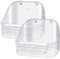 Plastikbadewanne Vogelzubehör Hängender Vogelkäfig Dusche Futterbehälter Vogelbadewanne Kleine Vögel, Kanarienvögel, Wellensittiche, Papageien Zusätzliche Befestigungsschrauben (2PCS Transparent)