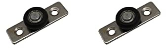 Bodenführung Boden Rollenführung für Holzschiebetür Führungsrolle mit Kugellager Rolle Tür Schiebetürbeschlag Zubehör für Schiebetür 50x15x12mm 2 Stück