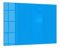 DEQORI Glas-Magnettafel | 120x90 cm groß | Unifarben - Hellblau | Memo-Board aus Glas | Magnetboard inkl. Magnete, Stift & Tuch für Küche & Büro | Tafel magnetisch & beschreibbar