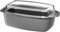 WMF Fusiontec Bräter, rechteckige Form, 32 x 21 cm, perfektes Braten, homogene Kochergebnisse, kratzfest, einfache Reinigung, backofengeeignet, Multifunktionsdeckel, Platinum,
