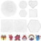 Bügelperlen Platten 8 Stück Bügelperlen Vorlagen Transparente Stiftplatten in Vielen Formen Steckplatten DIY Bügelperlen Stiftplatten Creative für Kreativer Bastelspaß