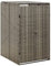 Homgoday Single Wheelie Bin Shed, Rattan Effect Wheelie Bin Storage Shed Hideaway, Outdoor Patio Recycling Dustbin Trash Cover Store Garden Wheelie Bin Storage Grey 70x80x117 cm Poly Rattan