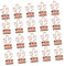 NUOBESTY 20st Büroclip Mit Langem Dokumente Clips Lebensmittelclip Zum Basteln Süßer Ordner Aktenklammern Foldback-Clip Dekorative Scharnierclips Notiz Aktenordner Foto Kind Metall