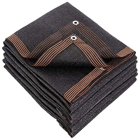PanHuiWen Voile D'Ombrage 3x3 Taupe Filet Anti Grele Filet Anti Chaleur Voile Ombrage Rectangulaire Protection Piscine Hors Sol Noir,2x3m