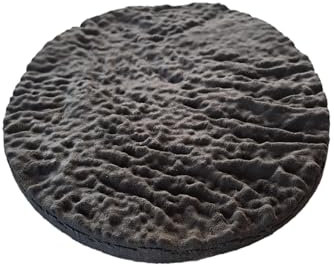 TK Moldes para hormigon impreso, mortero impreso y cemento impreso semirígido y reutilizable. Cemento vertical, hormigon vertical, mortero vertical Manta redonda textura roca 23cm