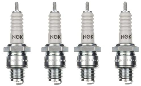 4x Zündkerze B6HS Kurzgewinde passend für Simson S51, S70, SR50, SR80, S53, KR51/1, KR51/2, SR1, SR2, SR4, Schwalbe, Duo, Star, Sperber – Mofa Moped Zündkerzen Set – 4 Stück