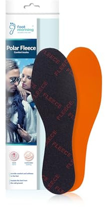 Foot Morning - Inverno Polare Solette Pile per Scarpe (1 Paio), Inserti in Schiuma Lattice e Pile, Scalda le Scarpe in Inverno e in Autunno, Assorbi Odori e Inserti Spessi, Unisex (39 EU)
