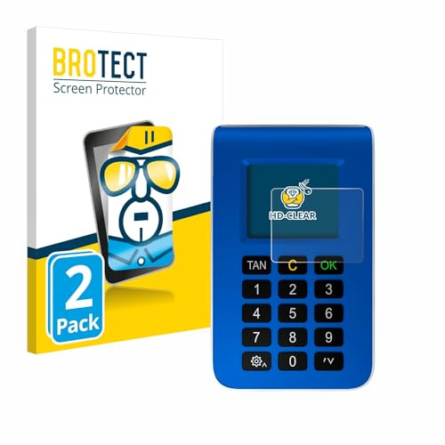 BROTECT Schutzfolie für REINER SCT tanJack photo QR | 2 Stück Transparenter Displayschutz Made in Germany Klare Displayschutz-Folie Clear Einfache Montage Case-Friendly