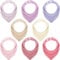 FSSPLJHYJ Dreieckstuch Baby, 8 Stück Musselin Halstuch Baby, Sabberlätzchen Baby, Weiche Absorbierende Halstücher Baby, Baumwolle Halstuch Baby für Zahnen und Sabbern Babys