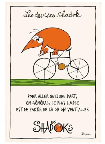 Geschirrtuch Shadok À vélo Écru 48 X 72 ekrü 48 x 72 cm Winkler
