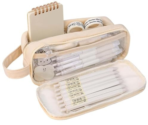 MUYAPAY Federmäppchen mit 5 Fächern, Mäppchen Wasserdicht, ästhetisch, Federmappe Großer Schreibwaren-Organizer, Mäppchen Mädchen Jungen, Pencil Case für Kinder, Damen, Herren, Teenager, Studenten