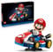 LEGO Mario Kart: Mario e Kart Standard - Personaggio Nintendo da Esposizione con Modellino di Auto per i Fan del Videogioco - 72037