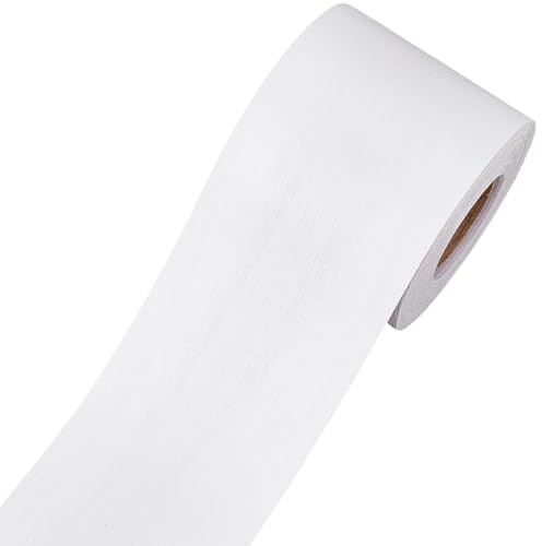 craspire 2.09 Zoll X 10.94 Yards Holzmaserungs Reparaturband Eichenmaserungsband Weiß Wasserdicht PVC Realistisch Strukturiert Selbstklebend Dekoratives Bastelpflaster Für Heimwerker Wand Boden