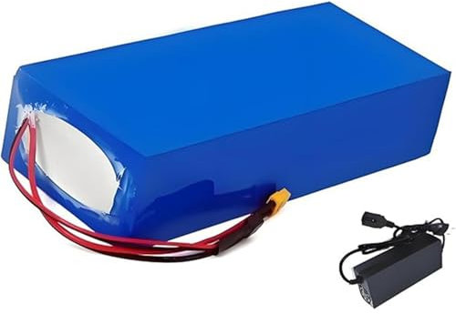 Batterie lithium-ion 72 V 30 Ah pour vélo électrique, étanche en PVC 20S4P avec chargeur et protection BMS, idéale pour les moteurs de vélo électrique de 200 à 1600 W. XT90
