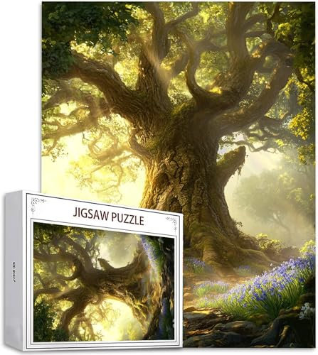 Puzzle 5000 Pièces Adultes Forêt Puzzle Enfant, Puzzles pour Adultes Jeu éducatif Défi Jouets, Puzzles Arbre à Faire soi-même pour Décoration Murale de la Maison, Jeux d'activités Familiales D-880