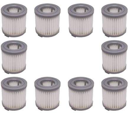 PEJVKCEJ Accessorio Filtro Hepa for Aspirapolvere, Pezzo di Ricambio, Compatibile con DeLonghi, Colombina Evo XLM353 / 355/403 / 405/407 / 408/409(10pcs)