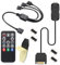 ARGB Controller con telecomando, controller ARGB da 5 V a 3 pin, alimentato da SATA, 14 chiavi per effetti di illuminazione RGB, adatto per ventole e strisce luminose, con cavo splitter ARGB da 1 a 3