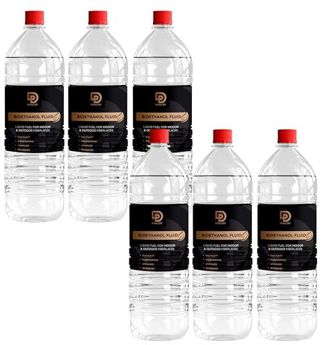 Primes DIY Premium Bioethanol Fuel – Clean-burning, high-purity liquid for fire pits, fireplaces, stoves, and tabletop burners. Safe for indoor & outdoor use. (6 litre)