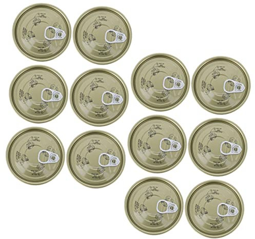 SOIMISS 12pcs Food-grade Tinplate Cans Easy-open Lids, Leak-proof Meat and Seafood Storage Tins, Round Metal Cake and Dessert Containers for Pet Food and Holiday Snacks