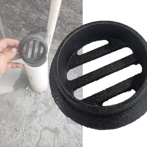 OPOLDBDMAC Round Channel Grate 2in 3in 4in 6in Flat Drain Grate Cover Cast Iron Floor Sewer Drain Pipe Tube Fittings, Small Grate Cover For Yardsand Landscaping(83mm/3.26in)