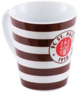 St. Pauli Kaffeebecher Logo Streifen