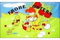 Frohe Ostern, Osterhase und Kücken Ei anmalend Fahne Flagge Grösse 1,50 x 0,90m - FRIP –Versand®