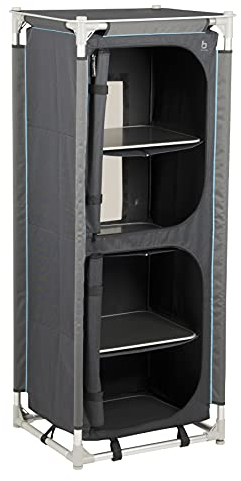 Bo-Camp 1693634 Armario de lavandería, Unisex Adulto, Antracita, 140 x 57 x 47 cm