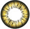 Matlens - Pro Trend Farbige Kontaktlinsen mit Stärke gelb yellow big eyes Manga MARS NPW-A32 2 Linsen 1 Kontaktlinsenbehälter 1 Pflegemittel 50ml
