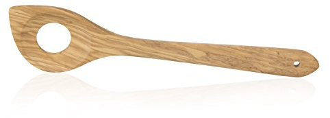 Wenco 541633 - Cucchiaio di Legno con Foro, in Legno di olivo