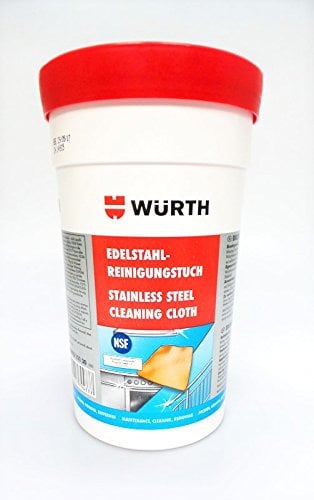 30 St. Würth Edelstahl Reinigungstücher (4045727794777) Silikonfrei