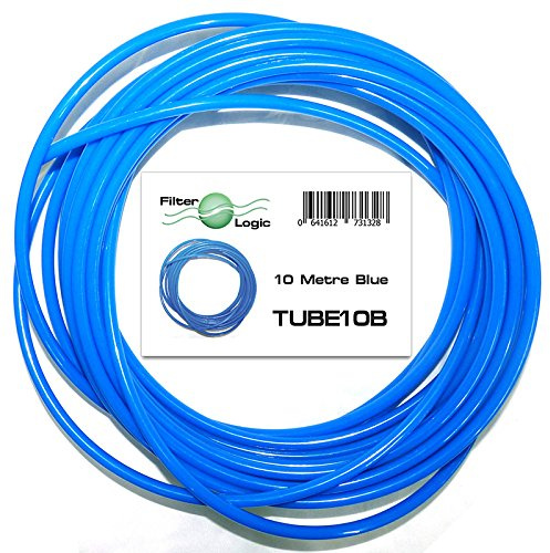 10 Metres Blue 1/4” 6.4mm OD - LDPE tubing pipe for fridge water filters