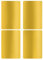 Aufkleber Gold 75 mm x 50 mm rechteckige Sticker – Größe 7,5 cm x 5 cm viereckige Etiketten 200 Vorteilspack von Royal Green