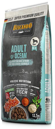 BELCANDO Adult GF Ocean [12,5 kg] getreidefreies Hundefutter | Sortenreines Trockenfutter ohne Getreide mit Fisch | Alleinfutter für ausgewachsene Hunde ab 1 Jahr