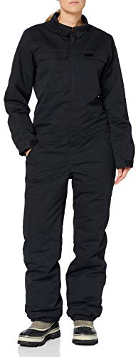 L1 HELLDIVER ´20 Damen, Snowboard- Jumpsuit, Snowboardanzug, Einteiler, Overall, 2 Lagig mit Belüftungsschlitzen, Regular Fit, workerstyle, M, BLACK