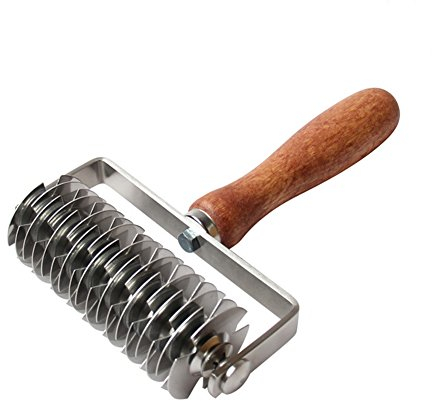 Gitter Teigroller Gitterroller/Gitterwalze, Kunststoff Rollenschneider Pizza Roller Cutter, Teigschneider Gittermuster Pizza Maker, Küchen Backen Werkzeug Für Plunder Hefeteig Mürbeteig Und Strudel