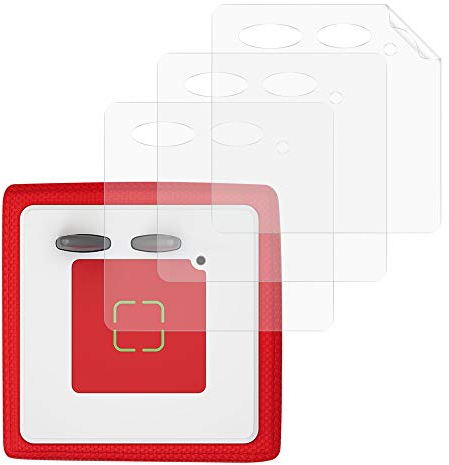 kwmobile 3x Aufkleber Folien kompatibel mit Toniebox - Sticker Schutzfolien Set selbstklebend - Transparent