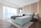 Best for Home Boxspringbett Polsterbett Sawana mit Bonellfederkern-Matratze und Topper Schlafzimmer (Blaugrau, 90x200cm)