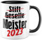 Meister 2025 Tasse Meisterprüfung Geschenk Handwerksmeister Meister-Prüfung bestanden Kaffeetasse Geschenkidee Industriemeister Handwerker Kaffee-Becher