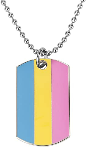 Sinwinkori Pansexual Pride Dog Tag Anhänger Halskette