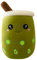Herbests Bubble Tea Plüschtier, 24CM Boba Kuscheltier Milchtee Teetasse Kissen Gefüllte Plüsch Spielzeug Obst PlüschKissen Weiches Schlafkissen Geburtstagsgeschenk , Avocado lächeln